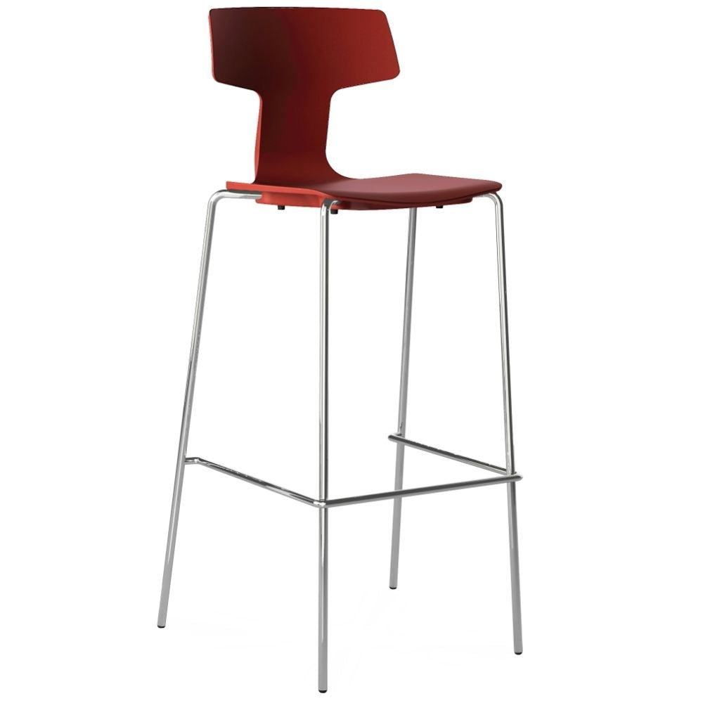 BANCO COLOS SPLIT 3B | Banco para Bar Restaurante Cafetería | 65 cm | Varios Colores | Resistente Rayos UV | Interior + Exterior - SPLIT 3B - Colos - NOGAL BEAT - Bancos