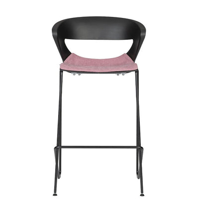 Banco Comercial Para Barra Metálico - BRATTI KICCA BANCO - Varios Colores - Tapizado - KICCA BANCO Asiento y respaldo tapizado Addison G1 - Bratti - NOGAL BEAT - Banco Comercial