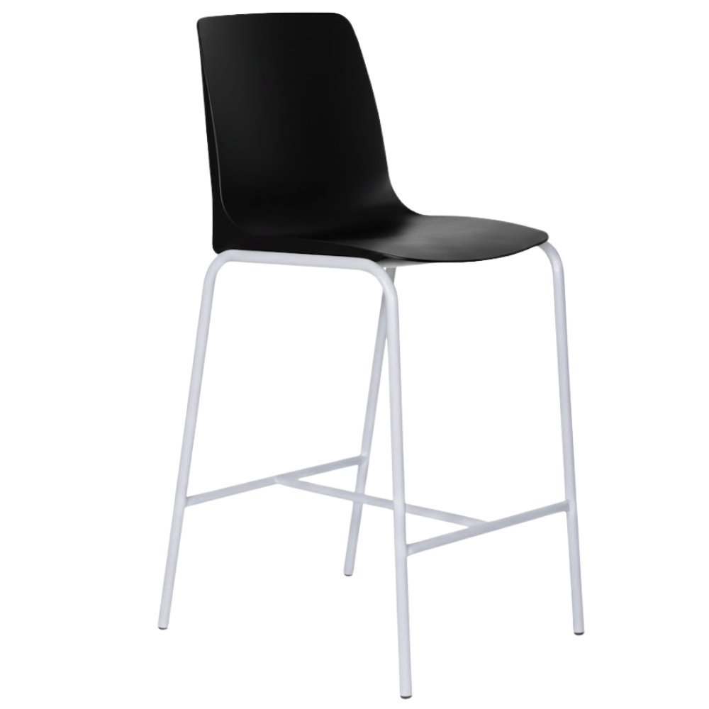 Banco Comercial Para Restaurante - ALBAR PL - 31 - Varios Colores - Asiento y Repaldo En Polipropileno - PL-31 - ALBAR - NOGAL BEAT - Bancos