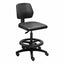 Banco Industrial de Trabajo - REQUIEZ NERI - Negra - Con Descansapiés - Asiento y Respaldo en Poliuretano - RI-100/45 - Requiez - NOGAL BEAT - Silla Industrial