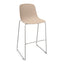 Banco INFINITI PURE LOOP MONO | Banco Bar | Trineo | Varios Colores | Carcasa Polipropileno | Interior Exterior - 113-5922H-SND - Infiniti - NOGAL BEAT - Bancos