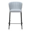 Banco Mostrador para Bar y Barra - ZUO LINZ - Varios Colores - Asiento y Respaldo Tapizados en Piel Sintética - 109781 - Zuo - NOGAL BEAT - Banco Comercial
