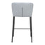 Banco Mostrador para Bar y Barra - ZUO LINZ - Varios Colores - Asiento y Respaldo Tapizados en Piel Sintética - 109781 - Zuo - NOGAL BEAT - Banco Comercial