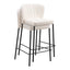 Banco Mostrador para Bar y Barra - ZUO LINZ - Varios Colores - Asiento y Respaldo Tapizados en Piel Sintética - 109780 - Zuo - NOGAL BEAT - Banco Comercial