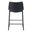 Banco Mostrador para Bar y Barra - ZUO SMART - Varios Colores - Asiento y Respaldo Tapizados en Piel Sintética - 109649 - Zuo - NOGAL BEAT - Banco Comercial