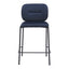 Banco Mostrador para Barra de Hotel - ZUO PLAT - Varios Colores - Asiento y Respaldo Tapizados en Tela Tipo Terciopelo - 110341 - Zuo - NOGAL BEAT - Banco Comercial