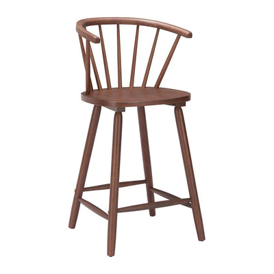 Banco Mostrador para Bistró - ZUO STENGER - Varios Colores - Asiento y Estructura en Madera de Hule Pintada - 110521 - Zuo - NOGAL BEAT - Banco Comercial