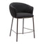 Banco Mostrador para Cantina - ZUO ESSEN - Varios Colores - Asiento y Respaldo Tapizados en Tejido Texturizado - 109809 - Zuo - NOGAL BEAT - Banco Comercial