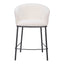 Banco Mostrador para Cantina - ZUO ESSEN - Varios Colores - Asiento y Respaldo Tapizados en Tejido Texturizado - 109807 - Zuo - NOGAL BEAT - Banco Comercial