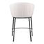 Banco Mostrador para Cantina - ZUO ESSEN - Varios Colores - Asiento y Respaldo Tapizados en Tejido Texturizado - 109807 - Zuo - NOGAL BEAT - Banco Comercial