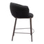 Banco Mostrador para Cantina - ZUO ESSEN - Varios Colores - Asiento y Respaldo Tapizados en Tejido Texturizado - 109809 - Zuo - NOGAL BEAT - Banco Comercial