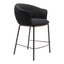 Banco Mostrador para Cantina - ZUO ESSEN - Varios Colores - Asiento y Respaldo Tapizados en Tejido Texturizado - 109809 - Zuo - NOGAL BEAT - Banco Comercial