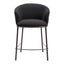 Banco Mostrador para Cantina - ZUO ESSEN - Varios Colores - Asiento y Respaldo Tapizados en Tejido Texturizado - 109809 - Zuo - NOGAL BEAT - Banco Comercial