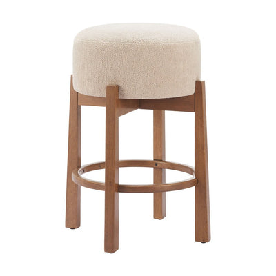 Banco Mostrador para Restaurante - ZUO NADE - Varios Colores - Asiento y Respaldo Tapizados en Tejido Texturizado - 110662 - Zuo - NOGAL BEAT - Banco Comercial