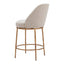 Banco Mostrador para Restaurante - ZUO NORDHAVN - Varios Colores - Asiento y Respaldo Tapizados en Tejido Texturizado - 110272 - Zuo - NOGAL BEAT - Banco Comercial
