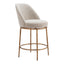 Banco Mostrador para Restaurante - ZUO NORDHAVN - Varios Colores - Asiento y Respaldo Tapizados en Tejido Texturizado - 110272 - Zuo - NOGAL BEAT - Banco Comercial