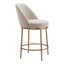 Banco Mostrador para Restaurante - ZUO NORDHAVN - Varios Colores - Asiento y Respaldo Tapizados en Tejido Texturizado - 110272 - Zuo - NOGAL BEAT - Banco Comercial