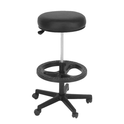 BANCO NOGAL BEAT AI - 02A A | Banco Industrial | Base Nylon 5 Puntas | Descansa Pies Nylon | Asiento Tapizado | Interior - AI - 02A A - ALBAR - NOGAL BEAT - Bancos