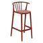 Banco para Barras Asiento Tapizado - RESOL WOODY ALTO - Varios Colores - Tejido Acrílico Tintado en Masa - 07110 - Resol - NOGAL BEAT - Banco Comercial