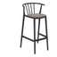 Banco para Barras Asiento Tapizado - RESOL WOODY ALTO - Varios Colores - Tejido Acrílico Tintado en Masa - 07106 - Resol - NOGAL BEAT - Banco Comercial