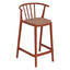 Banco para Barras Asiento Tapizado - RESOL WOODY MEDIO - Varios Colores - Tejido Acrílico Tintado en Masa - 07110 - Resol - NOGAL BEAT - Banco Comercial