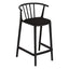 Banco para Barras Asiento Tapizado - RESOL WOODY MEDIO - Varios Colores - Tejido Acrílico Tintado en Masa - 07109 - Resol - NOGAL BEAT - Banco Comercial