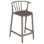 Banco para Barras Asiento Tapizado - RESOL WOODY MEDIO - Varios Colores - Tejido Acrílico Tintado en Masa - 7104 - Resol - NOGAL BEAT - Banco Comercial
