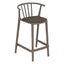 Banco para Barras Asiento Tapizado - RESOL WOODY MEDIO - Varios Colores - Tejido Acrílico Tintado en Masa - 07104 - Resol - NOGAL BEAT - Banco Comercial