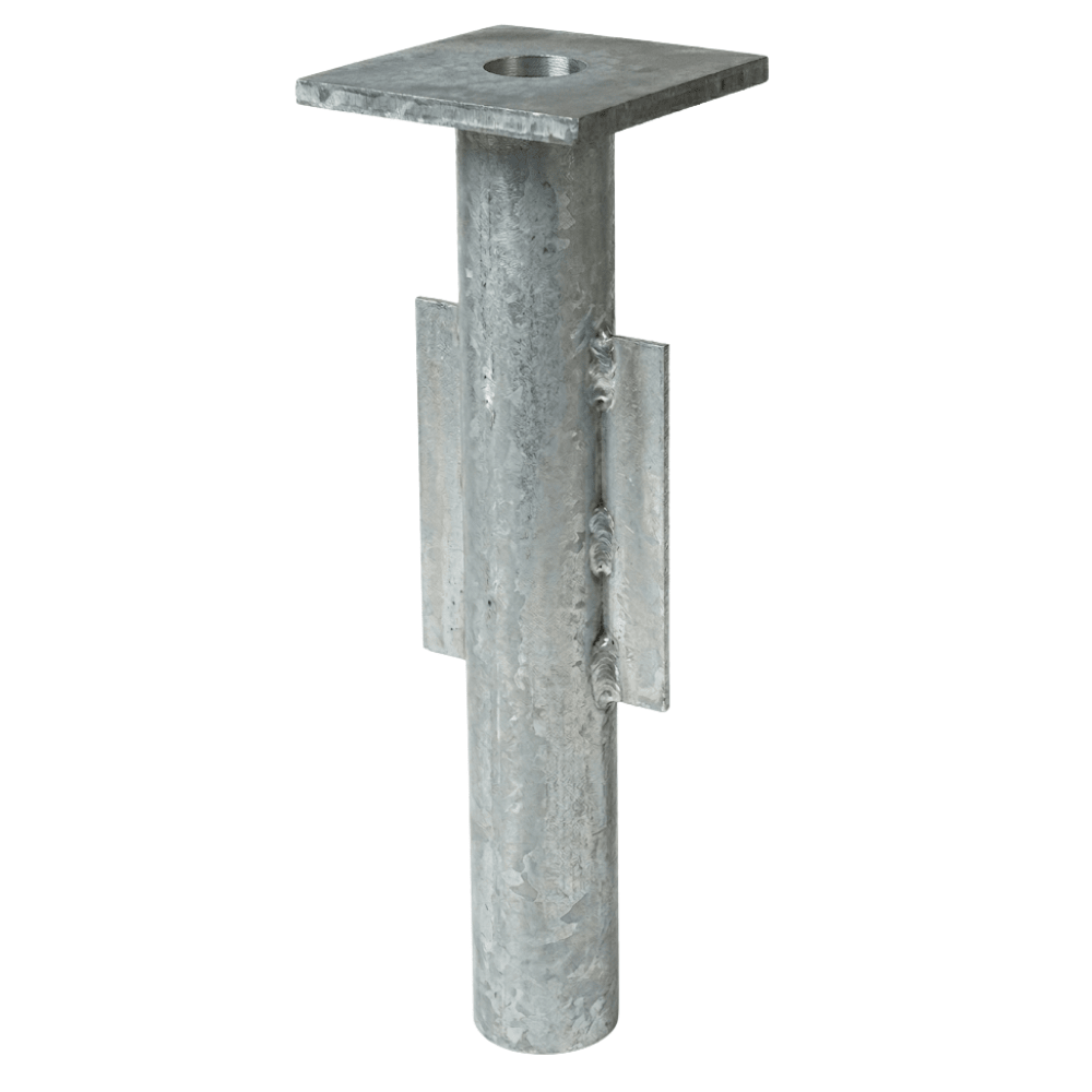 Base Comercial Áreas de Exterior y Terrazas Empotrable - RESOL BASE EMPOTRABLE - Acero Galvanizado - 6805 - Resol - NOGAL BEAT - Parasol