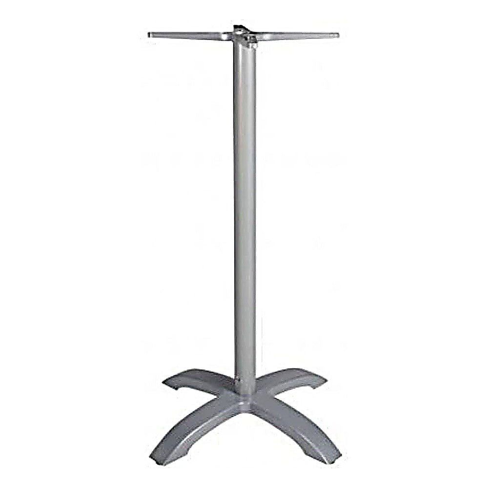 Base Comercial para Mesas 109 cm - RESOL ALTA - Varios Colores - Tubo Aluminio Anti Giro y 4 Puntos Contrapeso con Reguladores - 66419 - Resol - NOGAL BEAT - Estructura para Mesa
