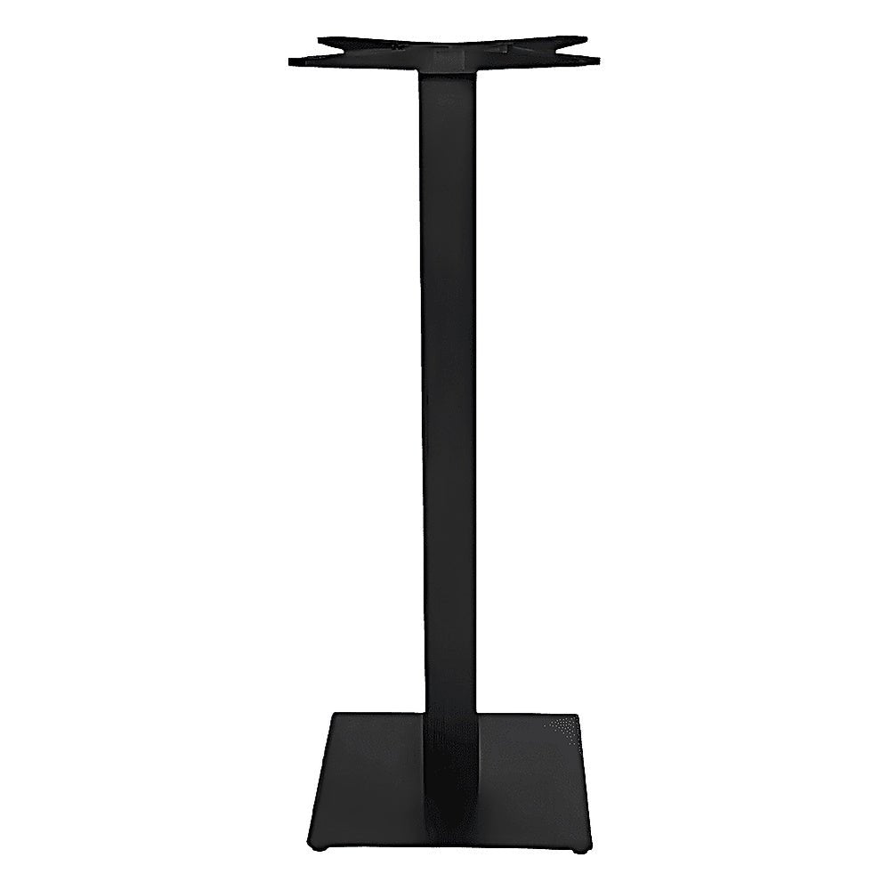 Base Comercial para Mesas 110 cm - RESOL TAPIES ALTA 40 X 40 - Varios Colores - Cuadrada Anti Giro y Estructura de Hierro Fundido - 59632 - Resol - NOGAL BEAT - Estructura para Mesa