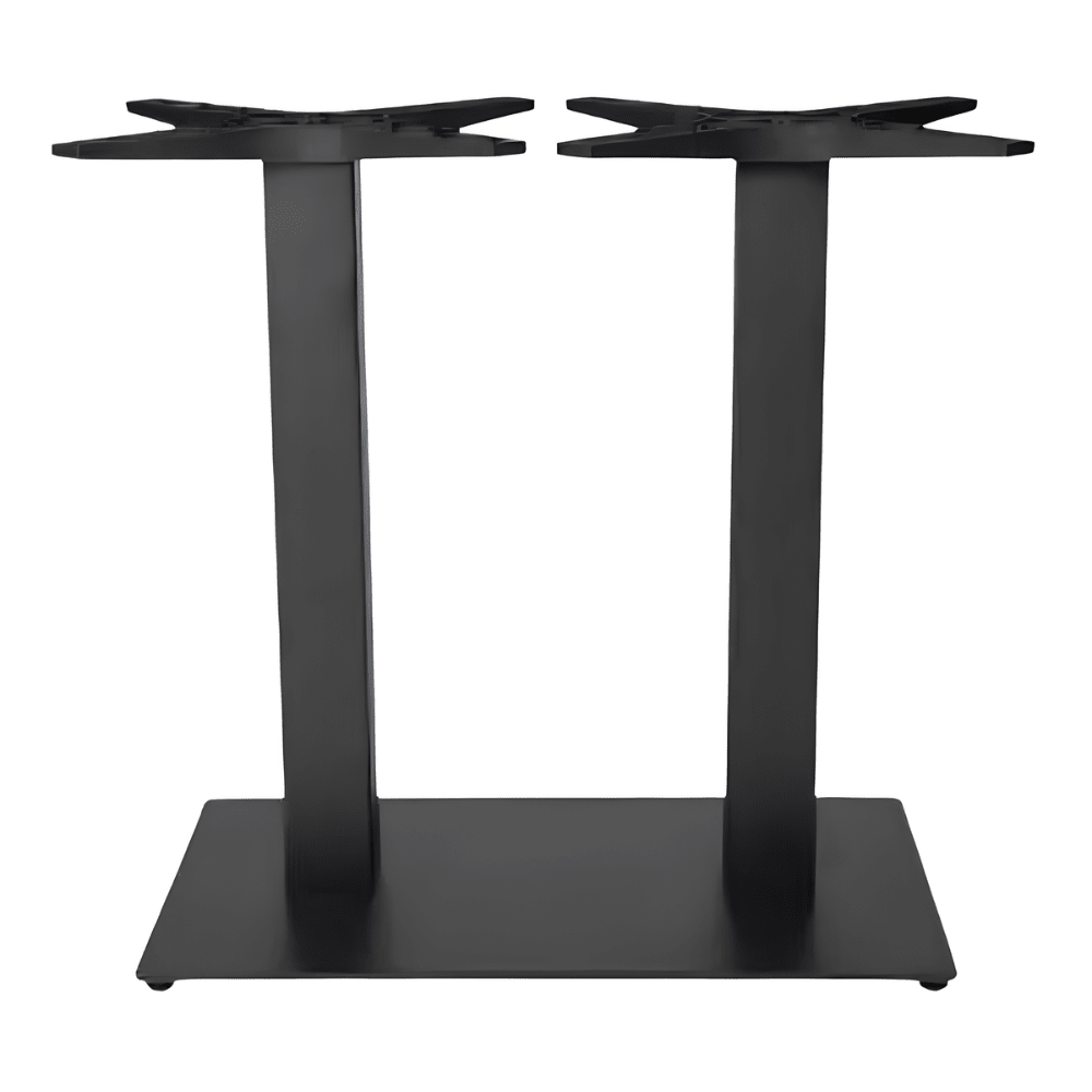 Base RESOL TAPIES DOBLE para mesa con pie central doble en hierro fundido