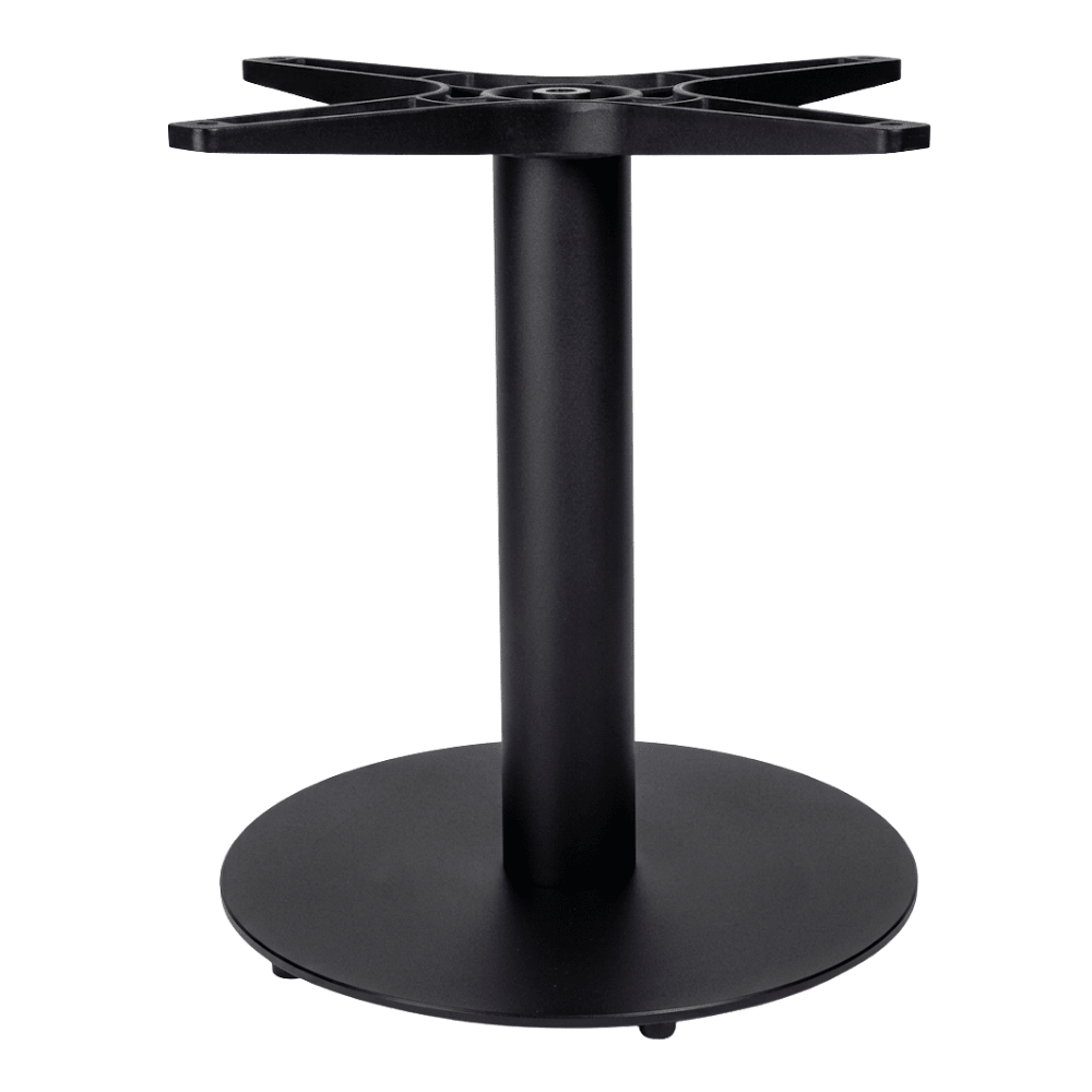 Base Comercial para Mesas - RESOL TAPIES Ø40 - Negro - Hierro Fundido Pintado - Interior - 6661 - Resol - NOGAL BEAT - Estructura para Mesa