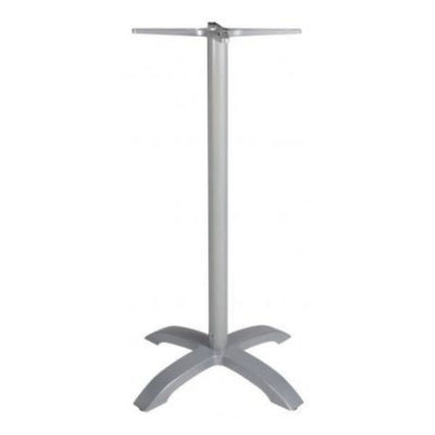 BASE RESOL MAX ALTA | Pie de Mesa para Restaurante | 109 cm | Tubo de Aluminio | Interior + Exterior - 66419 - Resol - NOGAL BEAT - Mesas