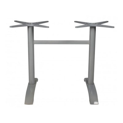 BASE RESOL MAX DOBLE | Pie de Mesa para Restaurante | 71 cm | Tubo de Aluminio | Interior + Exterior - 66423 - Resol - NOGAL BEAT - Base