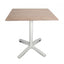 BASE Y CUBIERTA RESOL DROP 70 x 70 HPL | Pie de Mesa con Cubierta HPL para Restaurante | 72 cm | Estructura Aluminio Pintado | Interior + Exterior - 04618 - Resol - NOGAL BEAT - Mesas