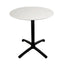 BASE Y CUBIERTA RESOL FALL 70 DIA HPL | Pie de Mesa con Cubierta HPL para Restaurante | 70 cm | Estructura Aluminio Pintado | Interior + Exterior - 05037 - Resol - NOGAL BEAT - Mesas