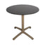 BASE Y CUBIERTA RESOL FALL 70 DIA HPL | Pie de Mesa con Cubierta HPL para Restaurante | 70 cm | Estructura Aluminio Pintado | Interior + Exterior - 05032 - Resol - NOGAL BEAT - Mesas