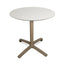 BASE Y CUBIERTA RESOL FALL 70 DIA HPL | Pie de Mesa con Cubierta HPL para Restaurante | 70 cm | Estructura Aluminio Pintado | Interior + Exterior - 05031 - Resol - NOGAL BEAT - Mesas