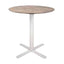 BASE Y CUBIERTA RESOL GOYA 60 DIA DUR | Pie de Mesa con Cubierta DUR para Restaurante | 72 cm | Base Forma de Cruz Acero | Interior - 05677 - Resol - NOGAL BEAT - Mesas