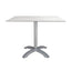 BASE Y CUBIERTA RESOL MAX 68 X 68 DUR | Pie de Mesa con Cubierta DUR para Restaurante | 71 cm | Tubo de Aluminio | Interior + Exterior - 69071 - Resol - NOGAL BEAT - Mesas