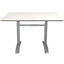 BASE Y CUBIERTA RESOL MAX DOBLE HPL WE | Pie de Mesa con Cubierta HPL y WE para Restaurante | 71 cm | Tubo de Aluminio | Interior + Exterior - 02862 - Resol - NOGAL BEAT - Mesas