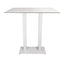 BASE Y CUBIERTA RESOL TAPIES DOBLE ALTA 120 X 80 HPL | Pie de Mesa con Cubierta HPL para Restaurante | 110 cm | Hierro Fundido | Interior - 05409 - Resol - NOGAL BEAT - Mesas