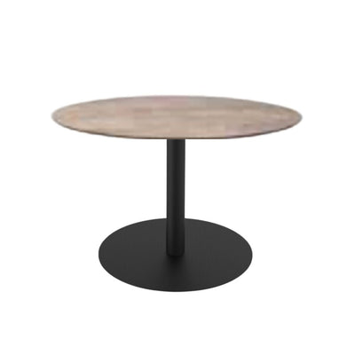 BASE Y CUBIERTA RESOL TAPIES XL 100 DIA DUR | Pie de Mesa con Cubierta DUR para Restaurante | 74.5 cm | Hierro Fundido | Interior - 05598 - Resol - NOGAL BEAT - Mesas