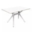 BASE Y CUBIERTA RESOL VELA M 120 X 80 HPL | Pie de Mesa con Cubierta HPL para Restaurante | 72.5 cm | Fibra de Vidrio con PP | Protección UV | Interior + Exterior - 03100 - Resol - NOGAL BEAT - Mesas