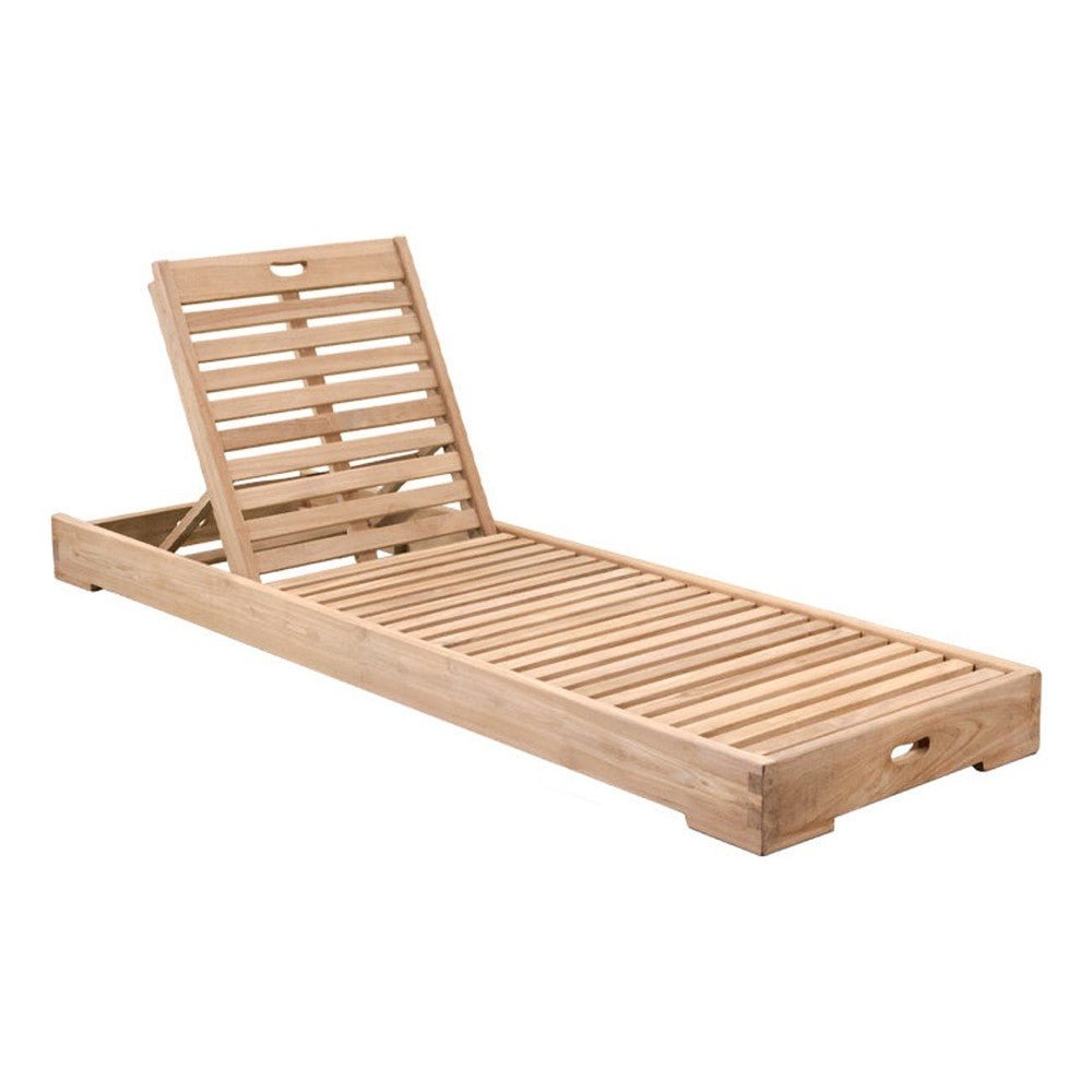 Camastro de Intemperie para Spa - NOGAL BEAT ABERDEEN - Natural - Teca - CAMASTRO ABERDEEN Natural - CAMCO - NOGAL BEAT - Camastro