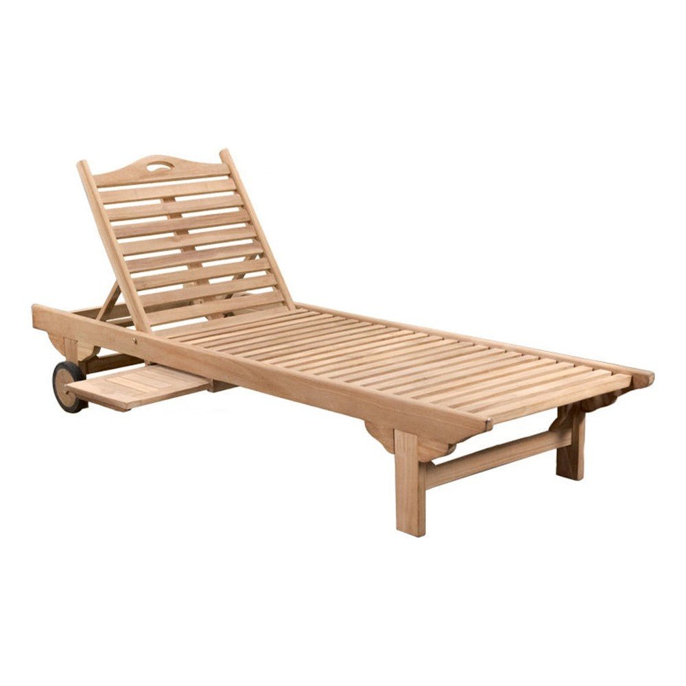 Camastro de Intemperie para Zona de Jardín - NOGAL BEAT FANIA - Natural - Madera Teca - CAMASTRO FANIA Natural - CAMCO - NOGAL BEAT - Camastro