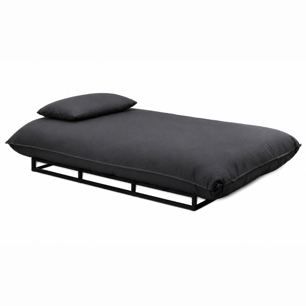 Camastro de Intemperie para Zona de Terraza - NOGAL BEAT BEAN - Gris Oxford - Aluminio y Tela Sunbrella - CAMASTRO BEAN Gris oxford - CAMCO - NOGAL BEAT - Camastro