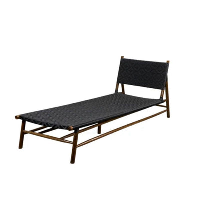 CAMASTRO NOGAL BEAT ELÍAS 78CM X 70CM x 139CM | Camastro Ocasional para Zona de Descanso Terraza | Estructura Teca y Polyrattan | Exterior Techado - ELÍAS 78cm x 70cm x 139cm - CAMCO - NOGAL BEAT - camastro