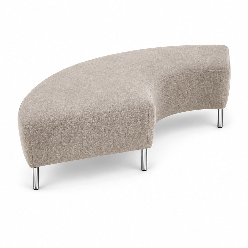 Chaise Longue Modular Mossa - VERSA OFFSET - Frente 192 cm - VO-648S - VERSA - NOGAL BEAT - Sillón Ocasional